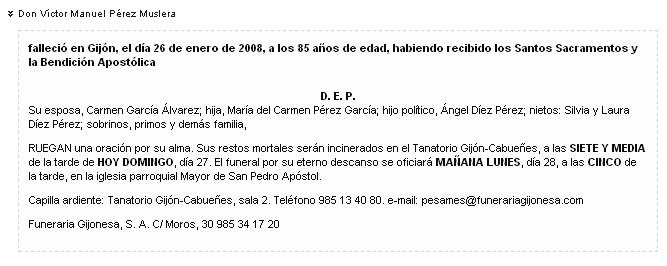 Esquela VPM